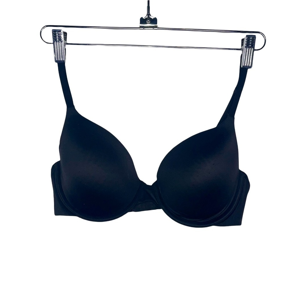 VICTORIA’S SECRET PINK Black Campus Lightly Lined Bra 36C